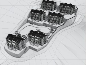 residential complex Modelo 3D