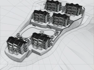 residential complex 3D Model
