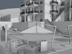 residential complex Modelo 3D