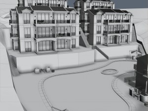 residential complex Modelo 3D