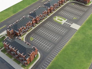 neighborhood residential complex 3Dモデル