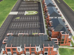 neighborhood residential complex Model 3D