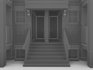 neighborhood residential complex Model 3D