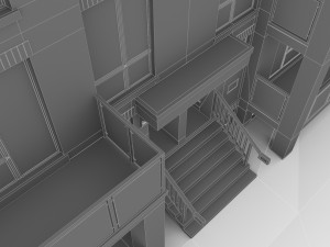 neighborhood residential complex Model 3D