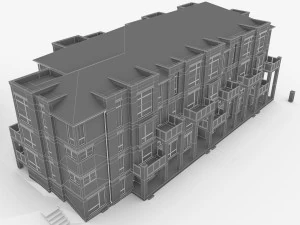 neighborhood residential complex 3D Model