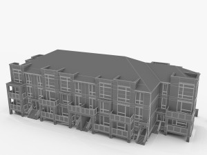 neighborhood residential complex Model 3D