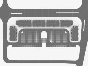neighborhood residential complex Model 3D