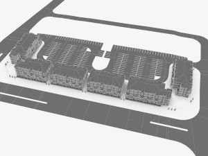 neighborhood residential complex Model 3D