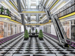 shopping mall interior Modello 3D