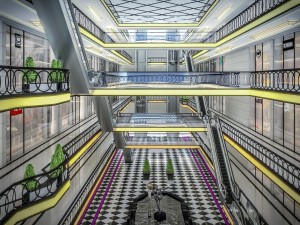 shopping mall interior Modello 3D