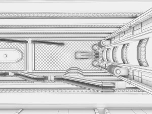 shopping mall interior 3D Model