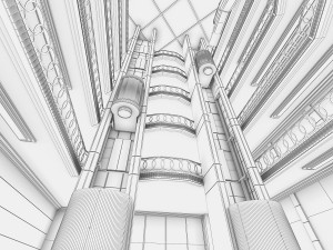 shopping mall interior Modello 3D