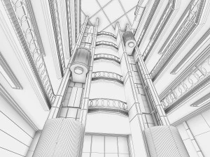 shopping mall interior 3D Model