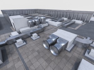 rooftop ventilation equipment 3D Model