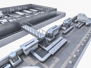 rooftop ventilation equipment 3D Model