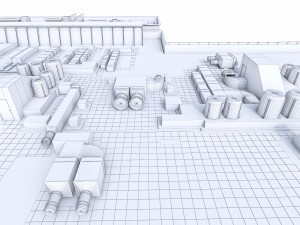 rooftop ventilation equipment 3D Model