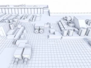 rooftop ventilation equipment 3D Model