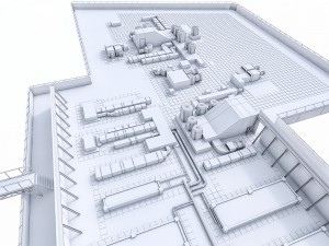 rooftop ventilation equipment 3D Model
