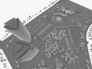business center 3D Model