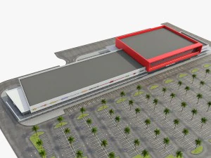 shopping mall 002 3D Model