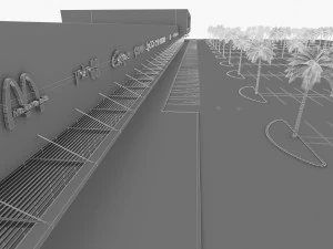 shopping mall 002 3D Model