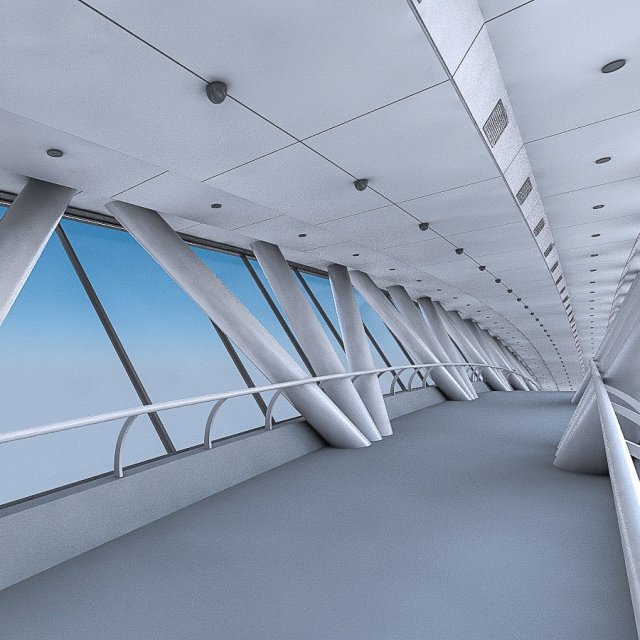 kingdom centre skybridge interior Modèle 3D .c4d .max .obj .3ds .fbx .stl .blend 