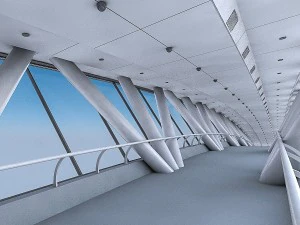 kingdom centre skybridge interior 3D Model