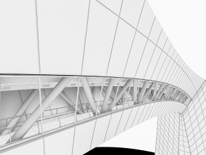 kingdom centre skybridge interior Modèle 3D