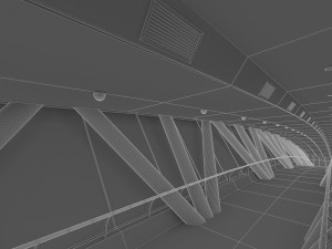 kingdom centre skybridge interior Modèle 3D