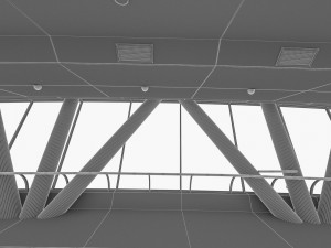 kingdom centre skybridge interior Modèle 3D