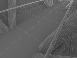 kingdom centre skybridge interior Modèle 3D