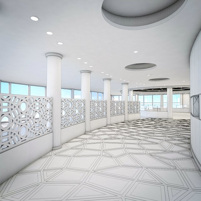 restaraunt interior 3D Model .c4d .max .obj .3ds .fbx .stl .blend