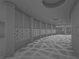 restaraunt interior 3D Model