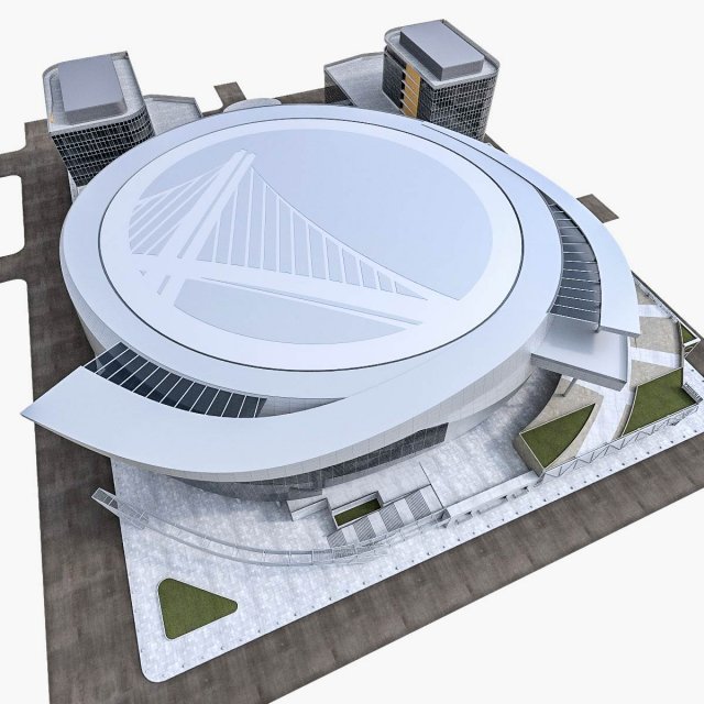 warriors arena stadium Model 3D .c4d .max .obj .3ds .fbx .stl .blend 
