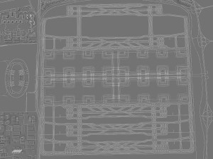 international airport runway 3D Модель
