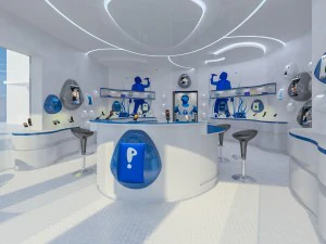 modern mobile shop interior 3D Model
