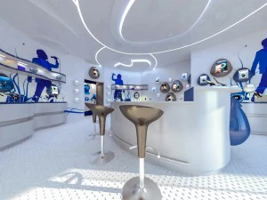 modern mobile shop interior 3D Model