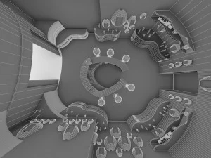 modern mobile shop interior 3D Model