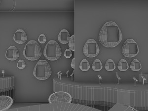 modern mobile shop interior 3D Model