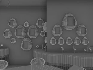 modern mobile shop interior 3D Model