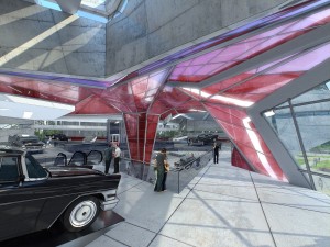 museum of automobile interior 3D Модель