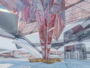 museum of automobile interior 3D Model