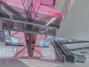 museum of automobile interior 3D Model