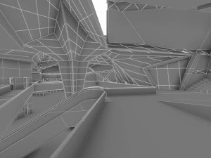 museum of automobile interior 3D Model