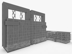 hotel spa resort building 3D Модель