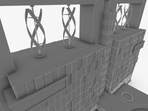 hotel spa resort building 3D Модель
