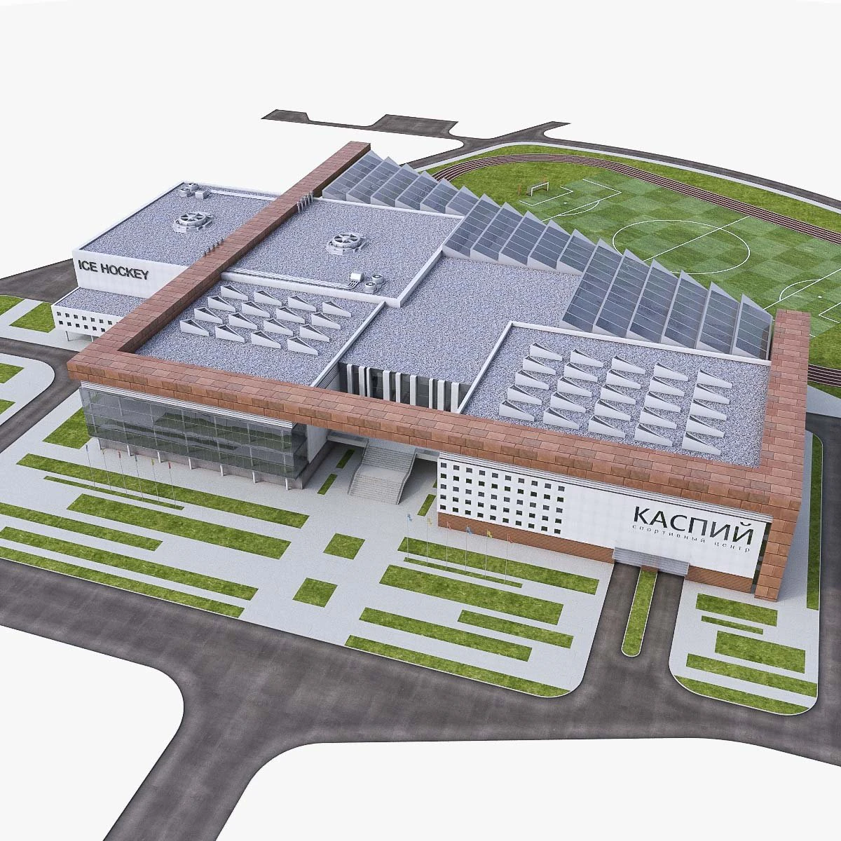 sport complex 3D Model .c4d .max .obj .3ds .fbx .stl .blend 