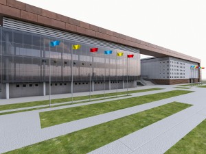 sport complex Modèle 3D