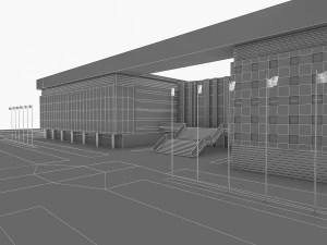 sport complex 3D Model