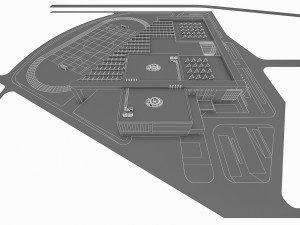 sport complex Modèle 3D
